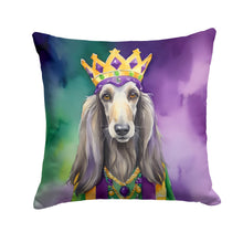 Load image into Gallery viewer, Afghan Hound King of Mardi Gras Throw Pillow