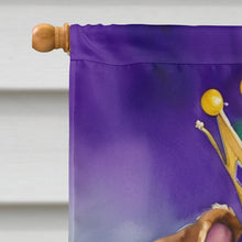 Load image into Gallery viewer, Airedale Terrier King of Mardi Gras House Flag