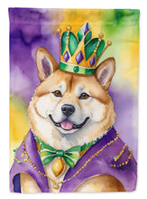 Load image into Gallery viewer, Akita King of Mardi Gras Garden Flag - Vibrant Dog-Themed Yard Decor by Caroline's Treasures