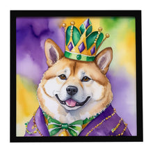 Load image into Gallery viewer, Akita King of Mardi Gras Framed Metal Print