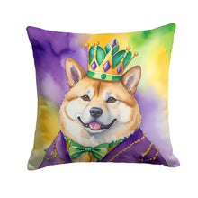 Load image into Gallery viewer, Akita King of Mardi Gras Throw Pillow - 14x14 Decorative Pillow – Art for Your Home &amp; Patio