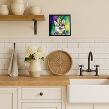 Load image into Gallery viewer, Alaskan Klee Kai King of Mardi Gras Framed Metal Print