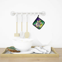 Load image into Gallery viewer, Alaskan Klee Kai King of Mardi Gras Pot Holders - Set of 2 Decorative Kitchen Helpers | Made in the USA