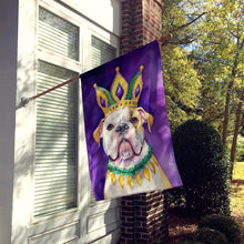 Load image into Gallery viewer, American Bulldog King of Mardi Gras House Flag