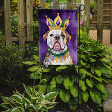 Load image into Gallery viewer, American Bulldog King of Mardi Gras Garden Flag - Vibrant Dog-Themed Yard Decor by Caroline's Treasures
