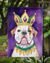 Load image into Gallery viewer, American Bulldog King of Mardi Gras Garden Flag - Vibrant Dog-Themed Yard Decor by Caroline's Treasures