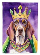 Load image into Gallery viewer, American English Coonhound King of Mardi Gras House Flag