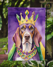 Load image into Gallery viewer, American English Coonhound King of Mardi Gras Garden Flag - Vibrant Dog-Themed Yard Decor by Caroline's Treasures