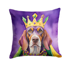 Load image into Gallery viewer, American English Coonhound King of Mardi Gras Throw Pillow