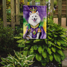 Load image into Gallery viewer, American Eskimo King of Mardi Gras Garden Flag - Vibrant Dog-Themed Yard Decor by Caroline's Treasures