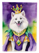 Load image into Gallery viewer, American Eskimo King of Mardi Gras Garden Flag - Vibrant Dog-Themed Yard Decor by Caroline's Treasures