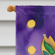 Load image into Gallery viewer, American Foxhound King of Mardi Gras House Flag