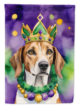 Load image into Gallery viewer, American Foxhound King of Mardi Gras House Flag