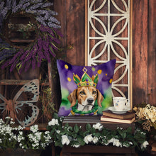 Load image into Gallery viewer, American Foxhound King of Mardi Gras Throw Pillow