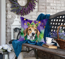 Load image into Gallery viewer, American Foxhound King of Mardi Gras Throw Pillow