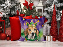 Load image into Gallery viewer, American Foxhound King of Mardi Gras Throw Pillow