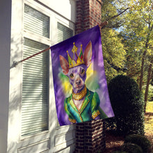 Load image into Gallery viewer, American Hairless Terrier King of Mardi Gras House Flag