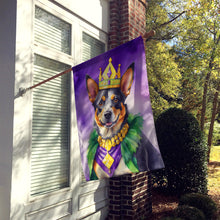 Load image into Gallery viewer, Australian Cattle Dog King of Mardi Gras House Flag