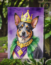 Load image into Gallery viewer, Australian Cattle Dog King of Mardi Gras Garden Flag - Vibrant Dog-Themed Yard Decor by Caroline's Treasures