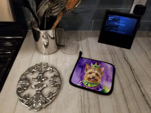 Load image into Gallery viewer, Australian Terrier King of Mardi Gras Pot Holders - Set of 2 Decorative Kitchen Helpers | Made in the USA