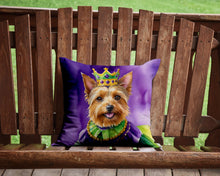 Load image into Gallery viewer, Australian Terrier King of Mardi Gras Throw Pillow - 14x14 Decorative Pillow – Art for Your Home &amp; Patio