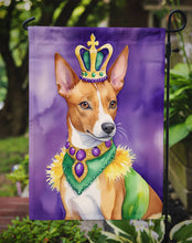 Load image into Gallery viewer, Basenji King of Mardi Gras Garden Flag - Vibrant Dog-Themed Yard Decor by Caroline's Treasures