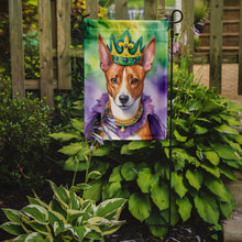 Load image into Gallery viewer, Basenji King of Mardi Gras Garden Flag - Vibrant Dog-Themed Yard Decor by Caroline's Treasures