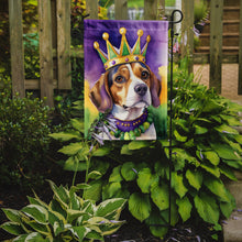 Load image into Gallery viewer, Beagle King of Mardi Gras Garden Flag - Vibrant Dog-Themed Yard Decor by Caroline's Treasures