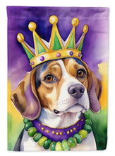 Load image into Gallery viewer, Beagle King of Mardi Gras Garden Flag - Vibrant Dog-Themed Yard Decor by Caroline's Treasures