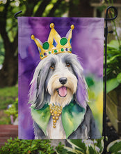 Load image into Gallery viewer, Bearded Collie King of Mardi Gras Garden Flag - Vibrant Dog-Themed Yard Decor by Caroline's Treasures
