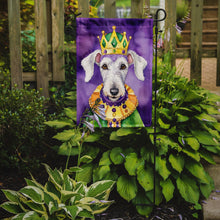 Load image into Gallery viewer, Bedlington Terrier King of Mardi Gras Garden Flag - Vibrant Dog-Themed Yard Decor by Caroline's Treasures