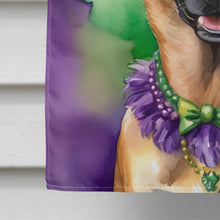 Load image into Gallery viewer, Belgian Malinois King of Mardi Gras House Flag