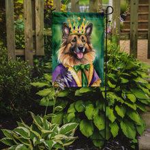 Load image into Gallery viewer, Belgian Tervuren King of Mardi Gras Garden Flag - Vibrant Dog-Themed Yard Decor by Caroline's Treasures
