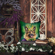 Load image into Gallery viewer, Belgian Tervuren King of Mardi Gras Throw Pillow