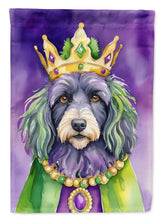 Load image into Gallery viewer, Bergamasco Sheepdog King of Mardi Gras House Flag