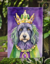 Load image into Gallery viewer, Bergamasco Sheepdog King of Mardi Gras Garden Flag - Vibrant Dog-Themed Yard Decor by Caroline's Treasures