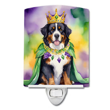 Load image into Gallery viewer, Bernese Mountain Dog King of Mardi Gras Ceramic Night Light