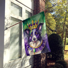 Load image into Gallery viewer, Border Collie King of Mardi Gras House Flag