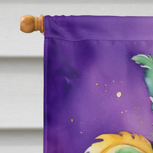 Load image into Gallery viewer, Borzoi King of Mardi Gras House Flag
