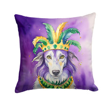 Load image into Gallery viewer, Borzoi King of Mardi Gras Throw Pillow