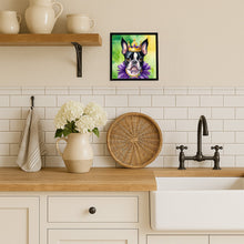 Load image into Gallery viewer, Boston Terrier King of Mardi Gras Framed Metal Print
