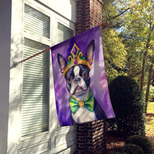 Load image into Gallery viewer, Boston Terrier King of Mardi Gras House Flag