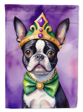 Load image into Gallery viewer, Boston Terrier King of Mardi Gras House Flag
