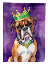 Load image into Gallery viewer, Boxer King of Mardi Gras House Flag