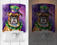 Load image into Gallery viewer, Boxer King of Mardi Gras Ceramic Night Light