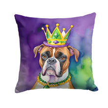 Load image into Gallery viewer, Boxer King of Mardi Gras Throw Pillow