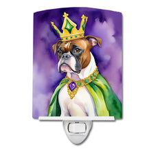 Load image into Gallery viewer, Boxer King of Mardi Gras Ceramic Night Light