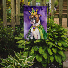 Load image into Gallery viewer, Boxer King of Mardi Gras Garden Flag - Vibrant Dog-Themed Yard Decor by Caroline's Treasures