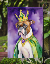 Load image into Gallery viewer, Boxer King of Mardi Gras Garden Flag - Vibrant Dog-Themed Yard Decor by Caroline's Treasures