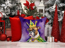 Load image into Gallery viewer, Boxer King of Mardi Gras Throw Pillow